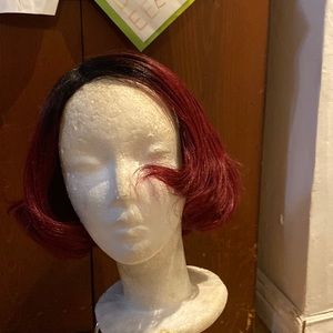 Beautiful burgundy wig
